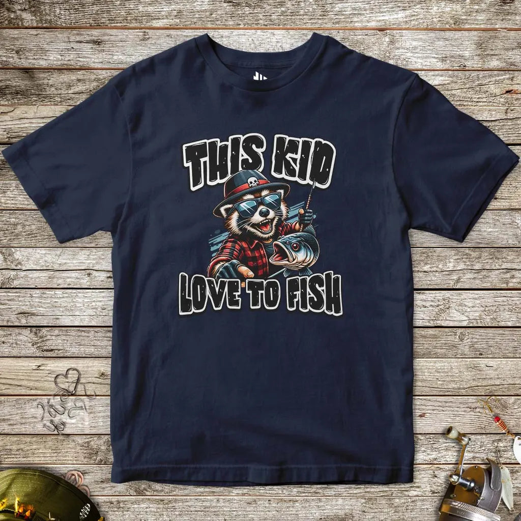 This Kid Loves to Fish Tee for Kids - FISH - ROOM LLC