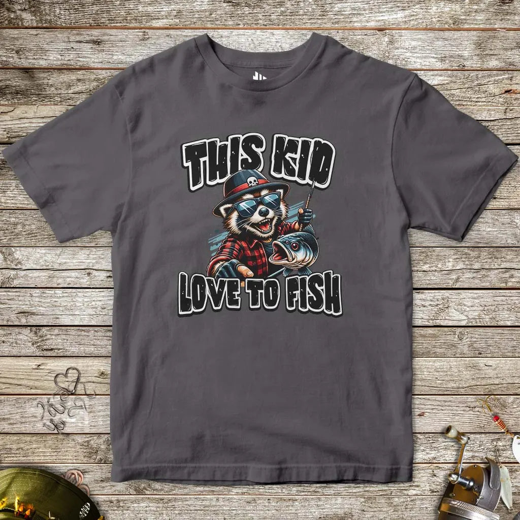 This Kid Loves to Fish Tee for Kids - FISH - ROOM LLC
