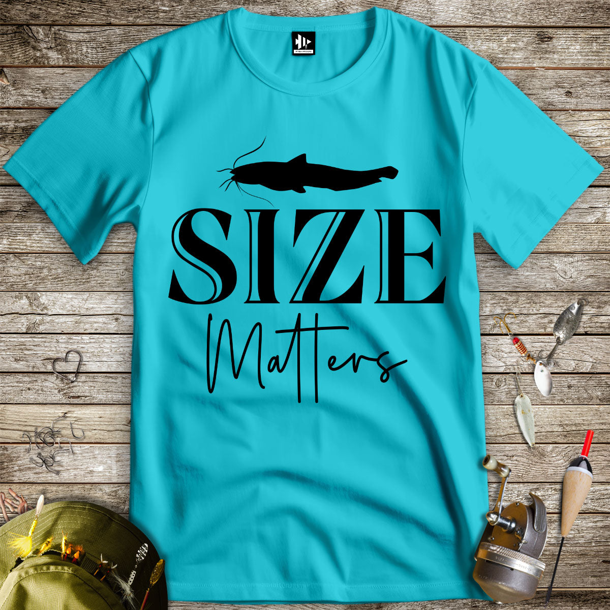 Size Matters Tee-funny fishing t shirt-FISH-ROOM LLC