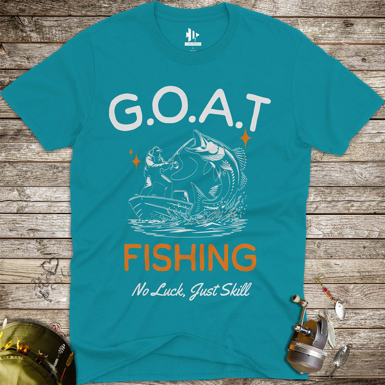GOAT Fishing Tee - FISH-ROOM LLC