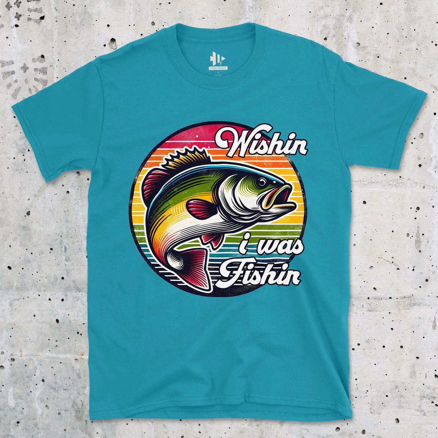 Tropical Blue, Wishin' I was Fishin' Tee – fish-room