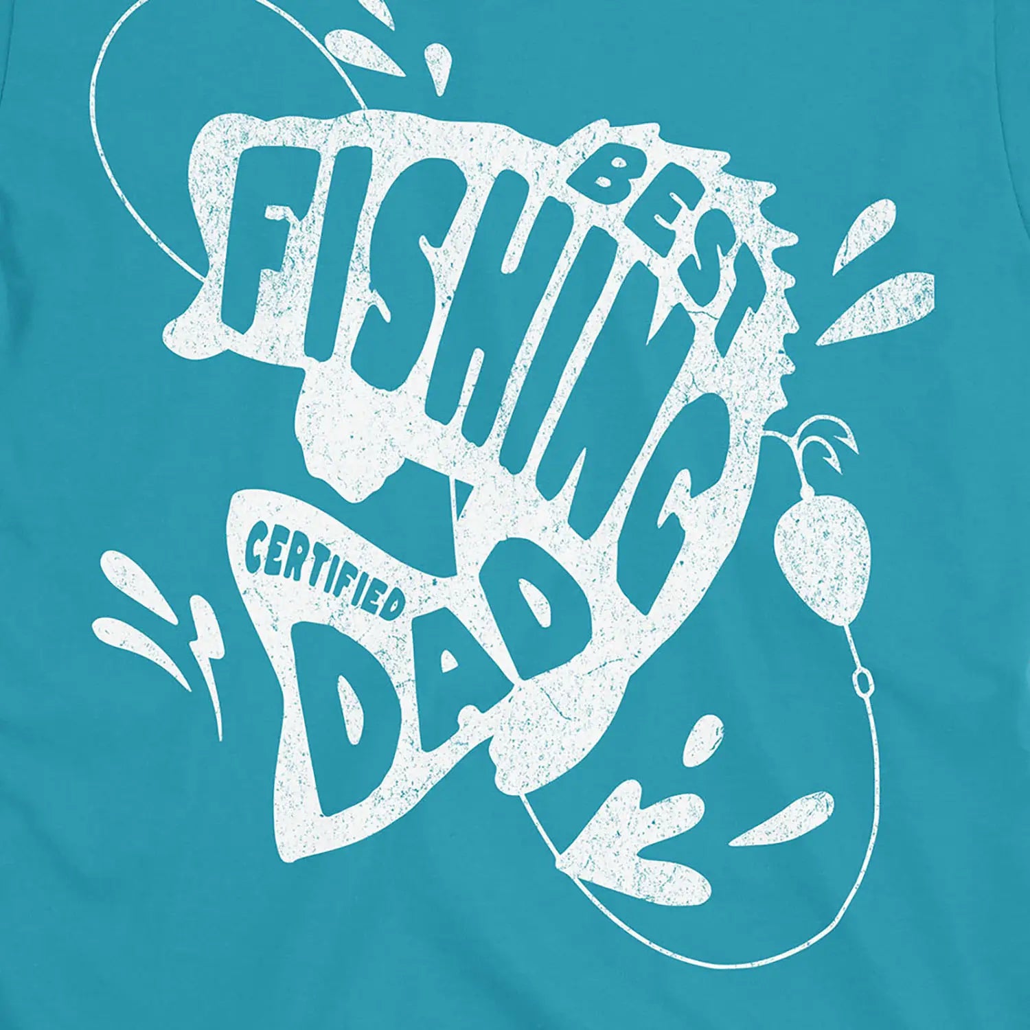 Tropical Blue, Certified Best Fishing Dad Tee – fish-room