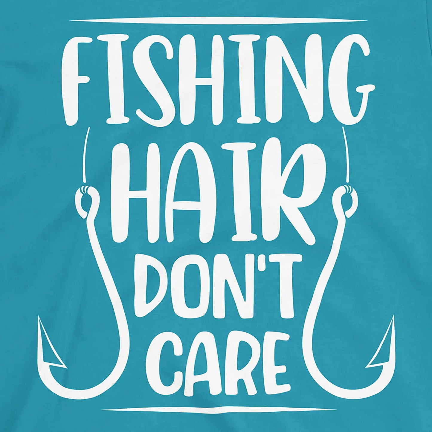 Tropical Blue, Fishing Hair Don't Care Tee – fish-room