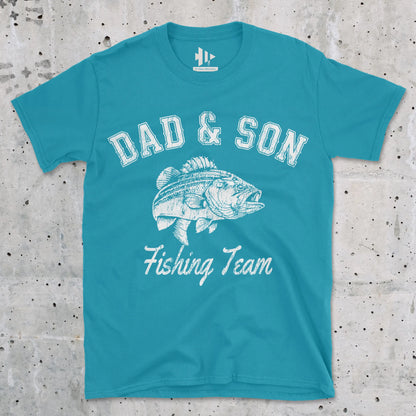 Tropical Blue, Dad and Son Fishing Team Tee – fish-room