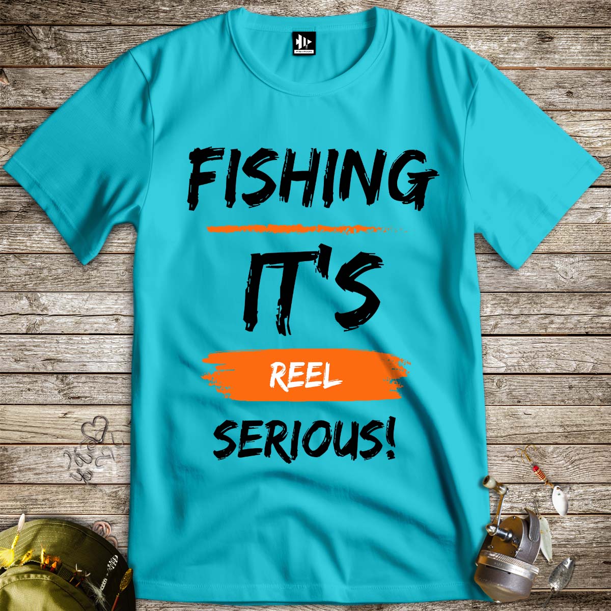 Fishing, it's reel serious! Tee-funny fishing t shirt-FISH-ROOM LLC