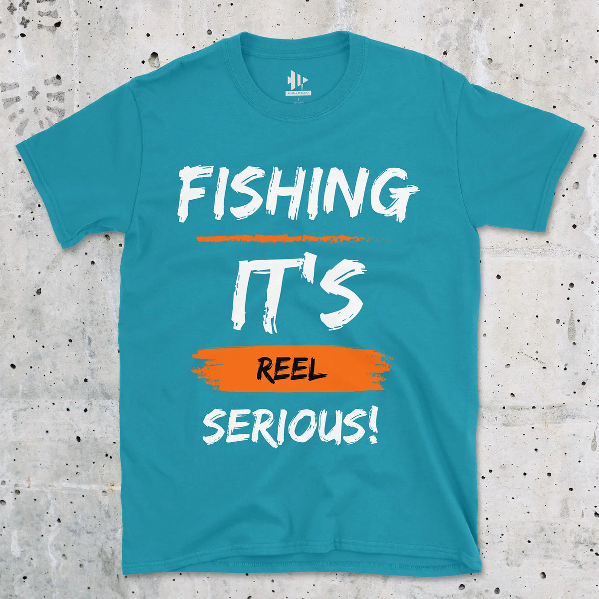 Tropical Blue, Fishing, it's reel serious! Tee – fish-room