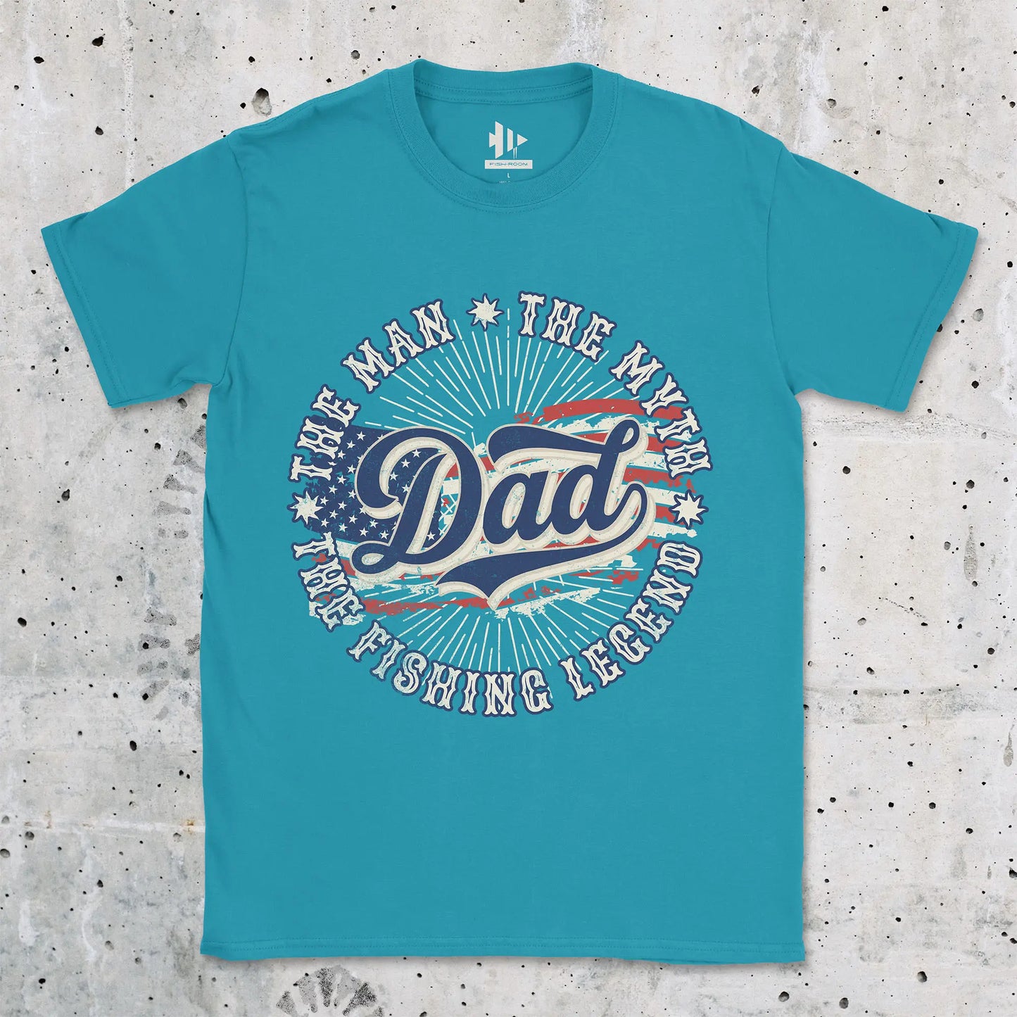 Tropical Blue, Legendary Dad Fishing Tee – fish-room
