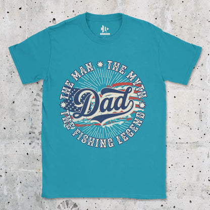 Tropical Blue, Legendary Dad Fishing Tee – fish-room