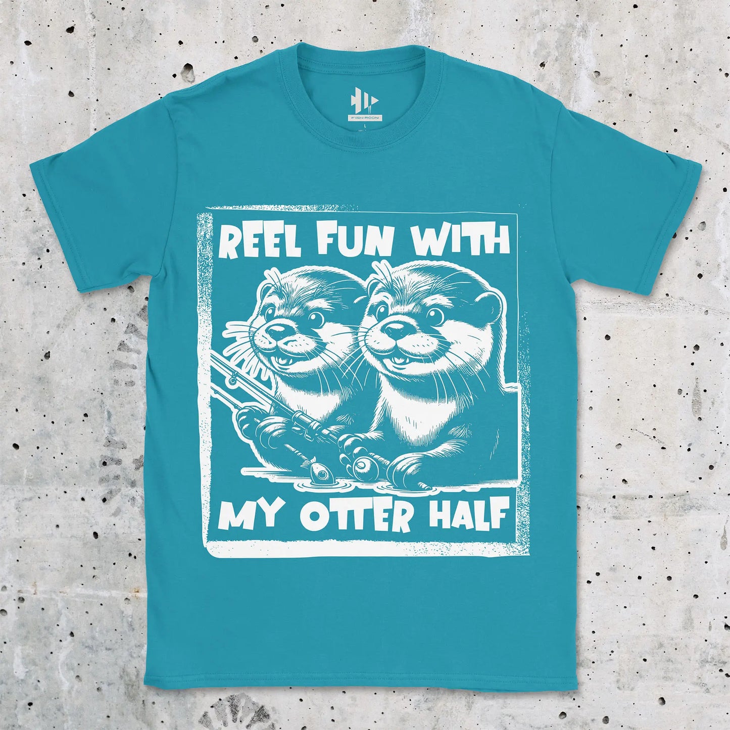 Tropical Blue, Reel Fun with My Otter Half Tee – fish-room
