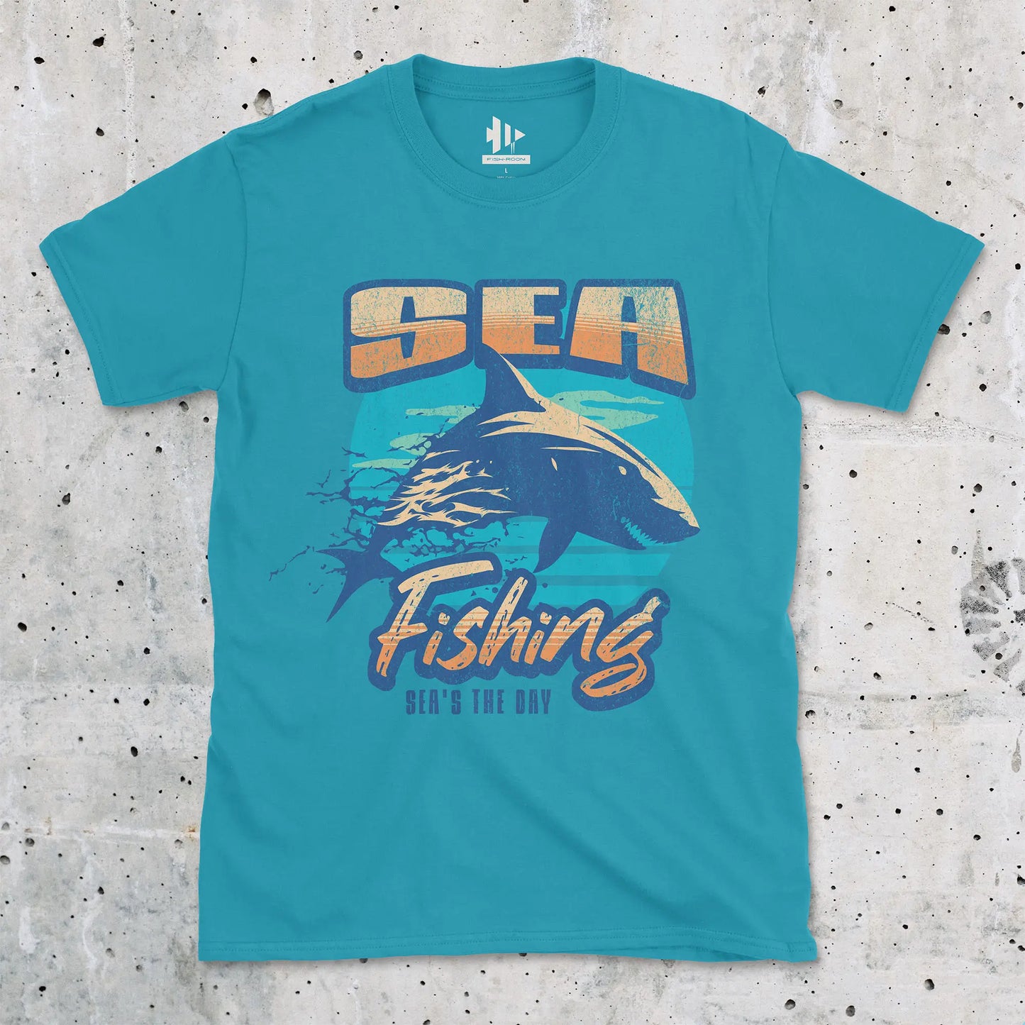Tropical Blue, Sea Fishing, Sea's the Day Shark Tee – fish-room