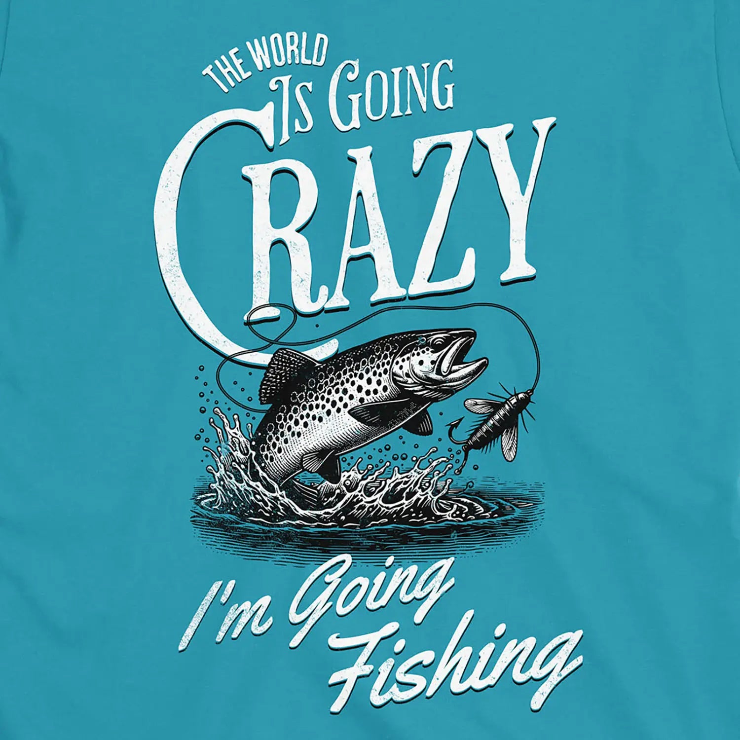 Tropical Blue, The World Is Going Crazy Tee – fish-room
