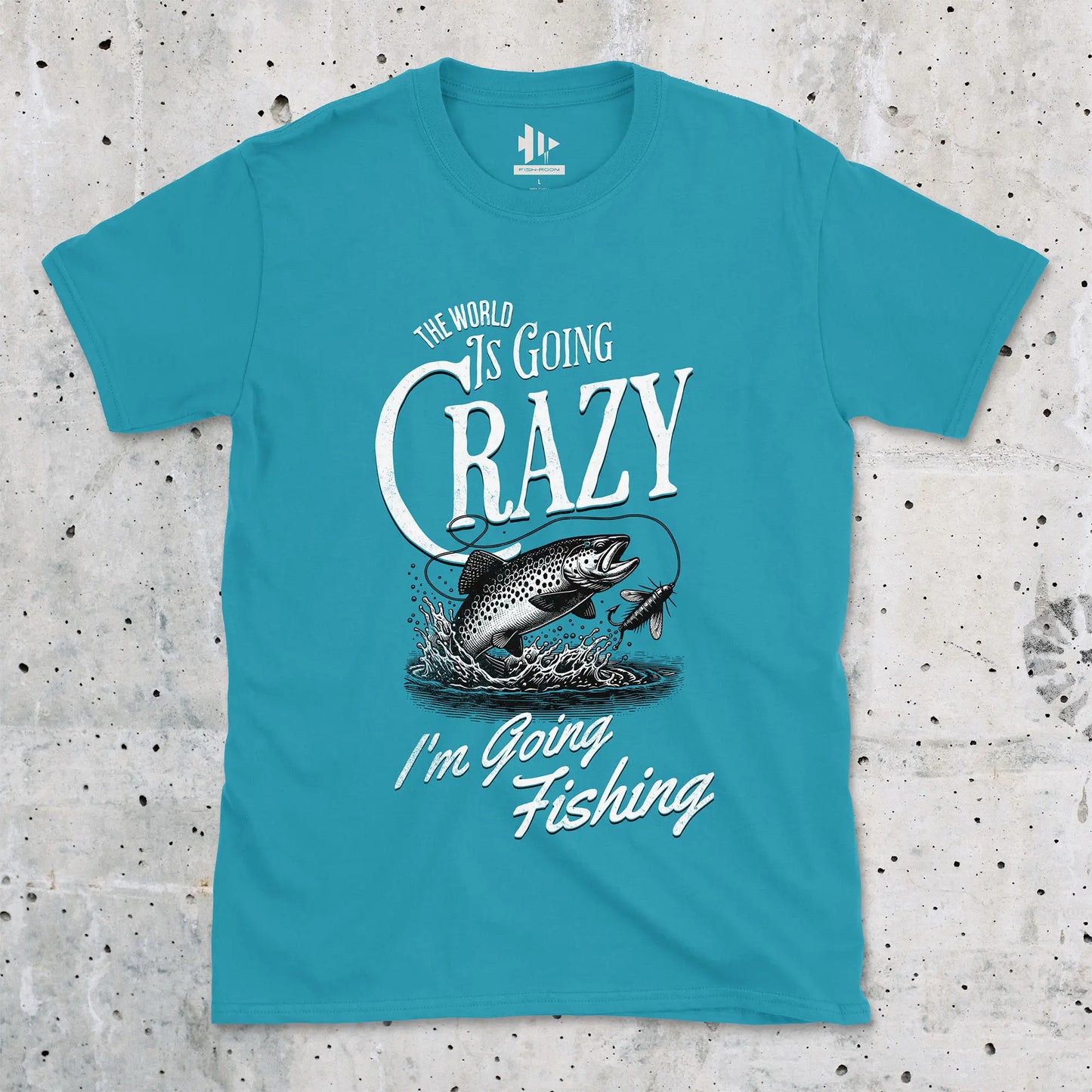 Tropical Blue, The World Is Going Crazy Tee – fish-room