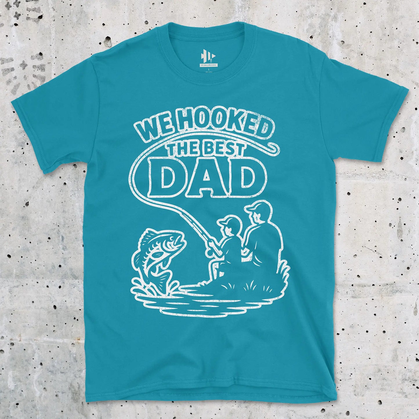 Tropical Blue, We Hooked the Best Dad Tee – fish-room
