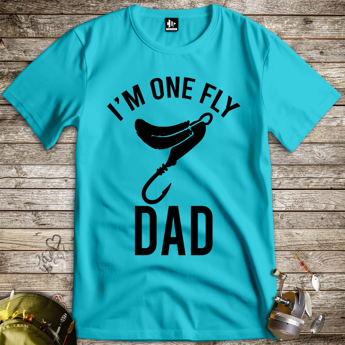 I'm One Fly Dad Tee-funny fishing t shirt-FISH-ROOM LLC