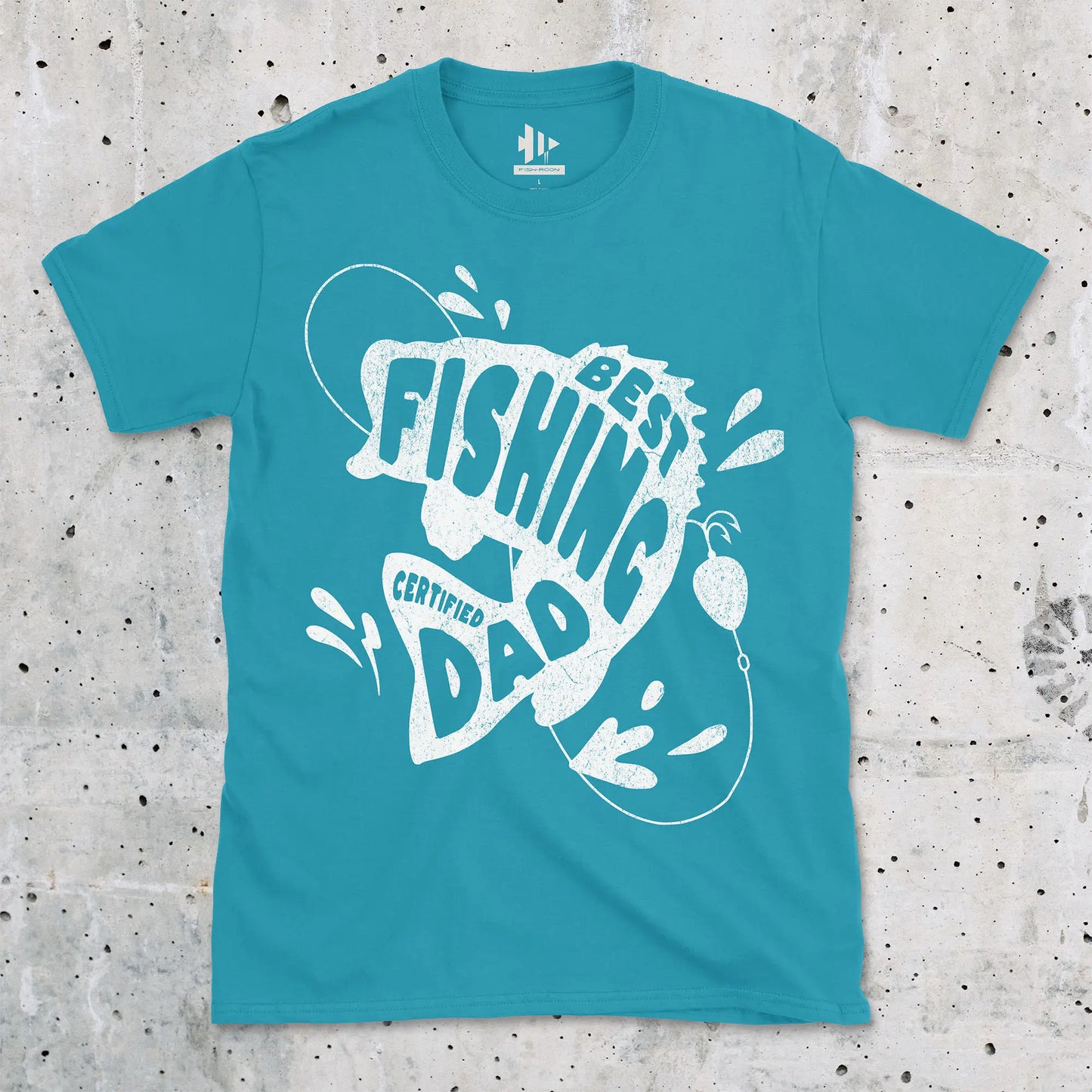 Tropical Blue, Certified Best Fishing Dad Tee – fish-room