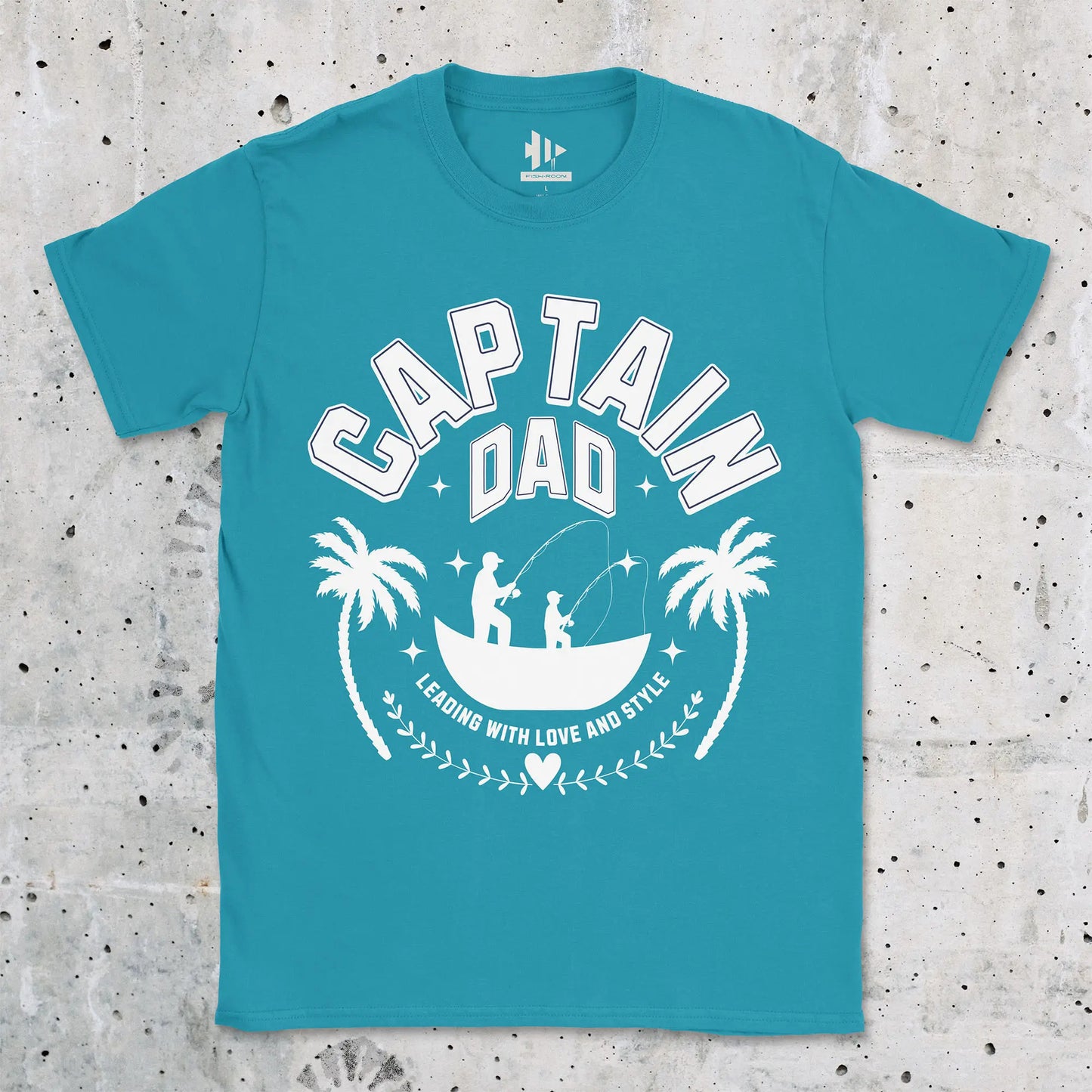 Tropical Blue, Captain Dad Tee – fish-room