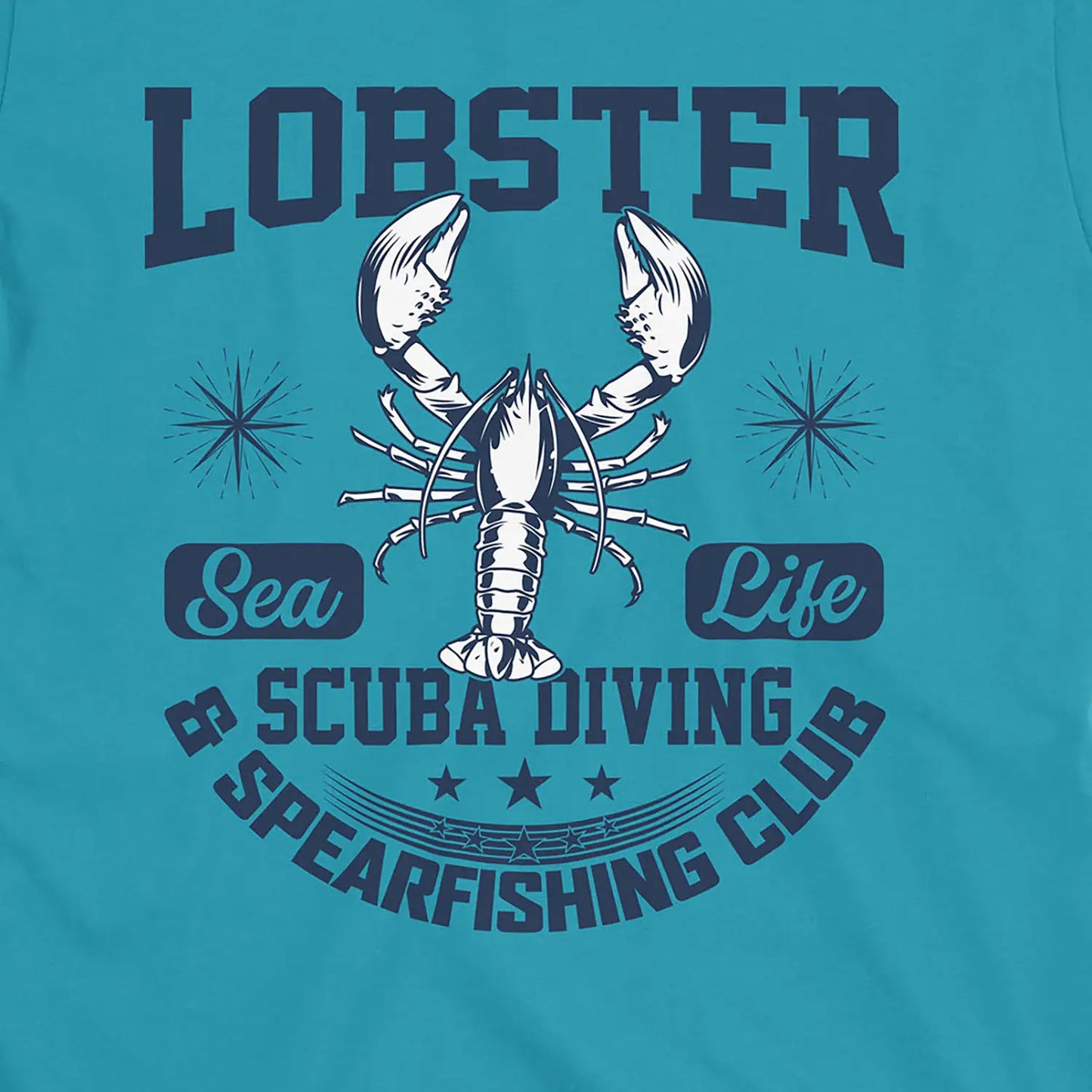 Tropical Blue, Lobster Sea Fishing Tee – fish-room
