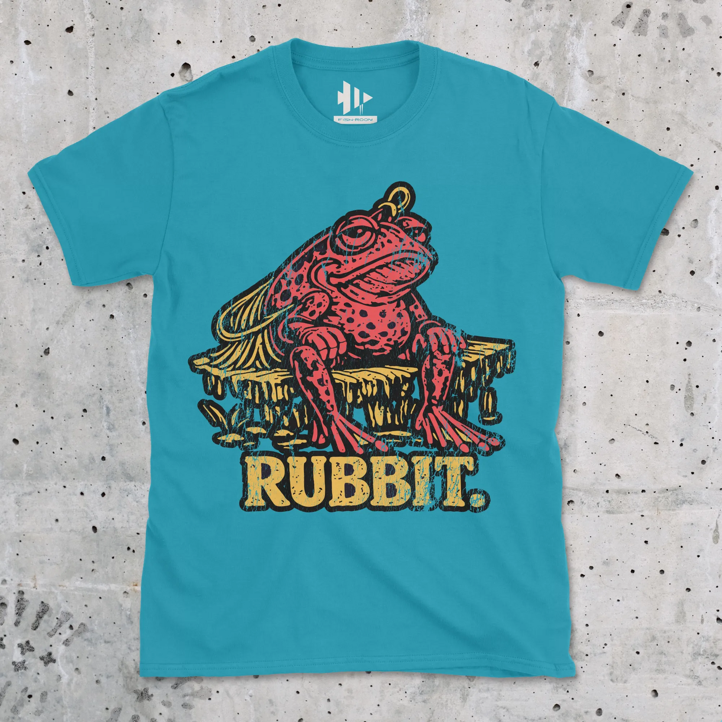 Tropical Blue, Rubbit Frog Lure Fishing Tee – fish-room