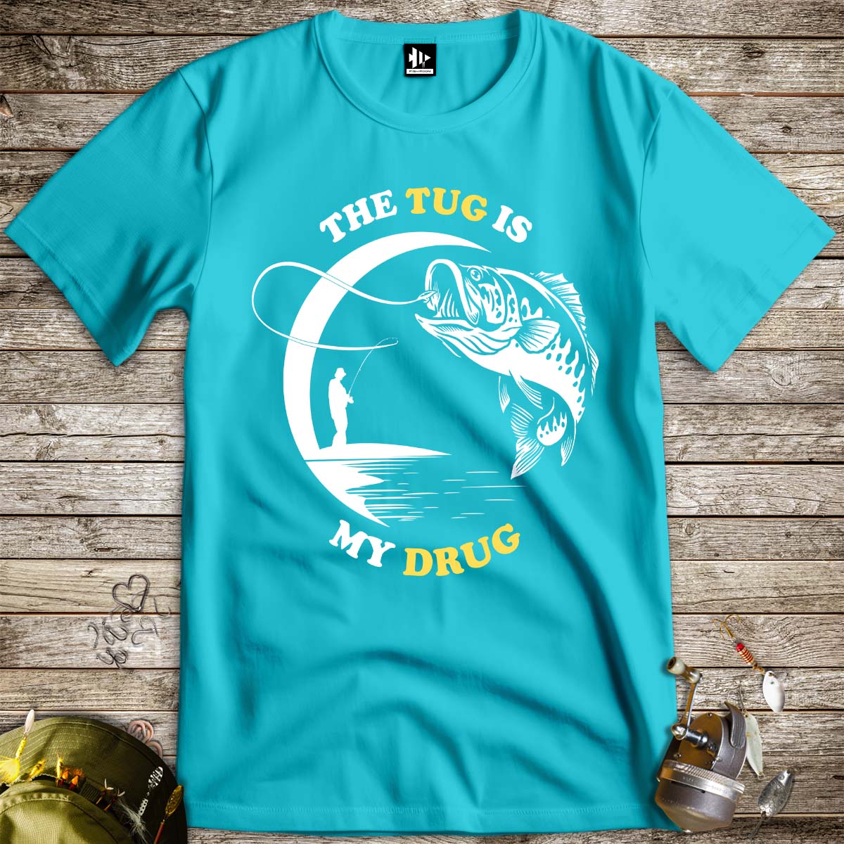 The Tug Is My Drug Tee-funny fishing t shirt-FISH-ROOM LLC