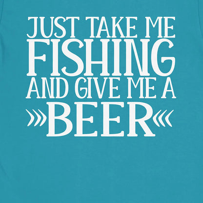 Tropical Blue, Just Take Me Fishing Tee – fish-room