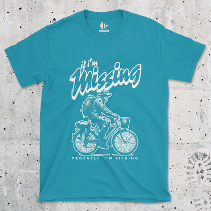 Tropical Blue, If I'm Missing, Probably I'm Fishing Tee – fish-room