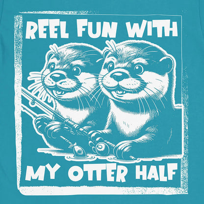 Tropical Blue, Reel Fun with My Otter Half Tee – fish-room