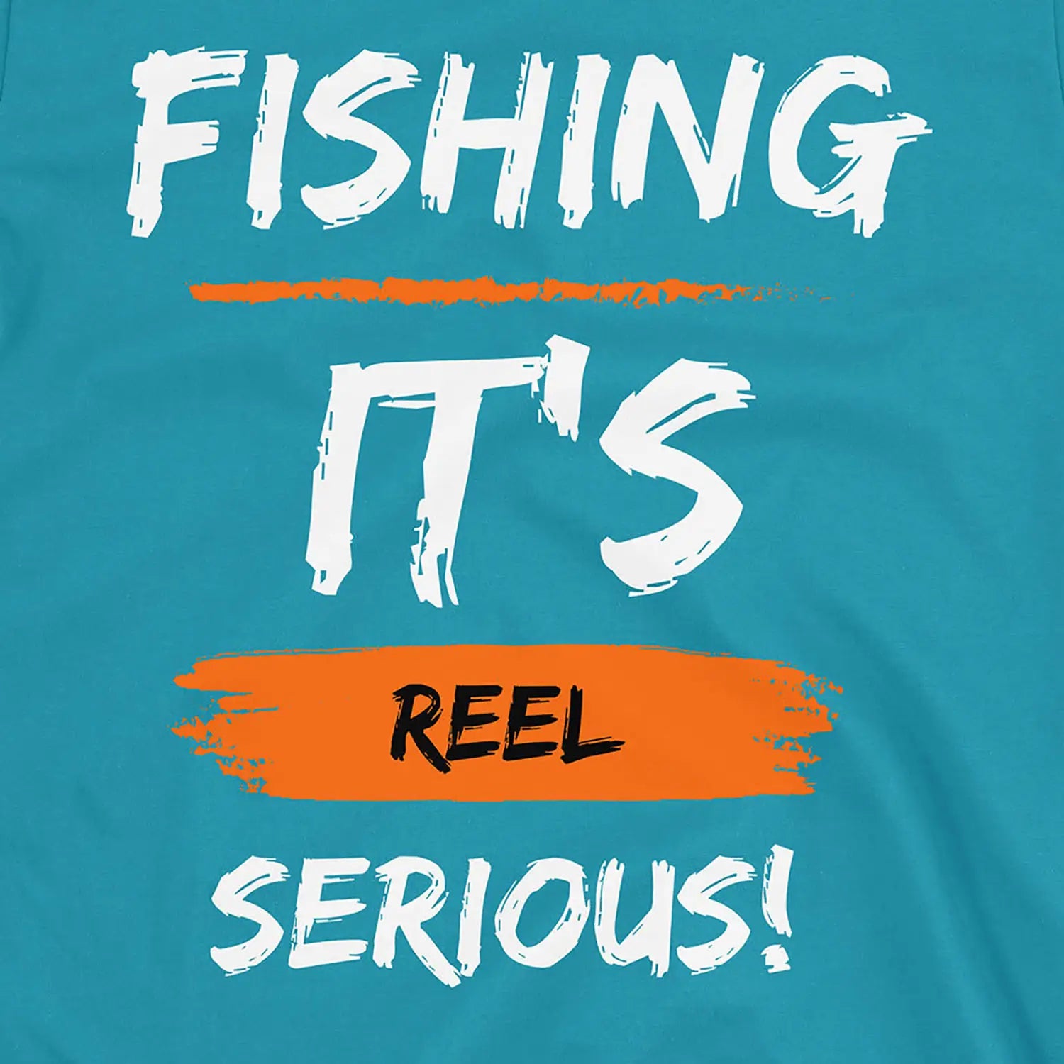 Tropical Blue, Fishing, it's reel serious! Tee – fish-room