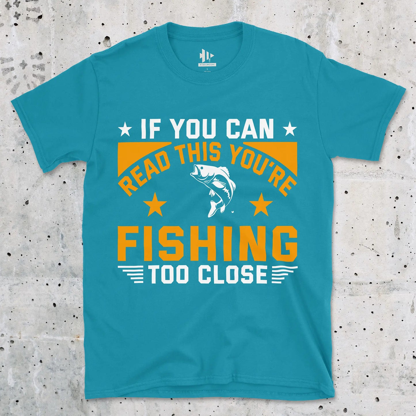 Tropical Blue, You're Fishing too Close Tee – fish-room