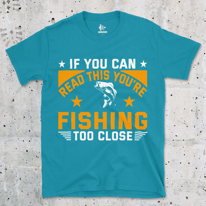 Tropical Blue, You're Fishing too Close Tee – fish-room