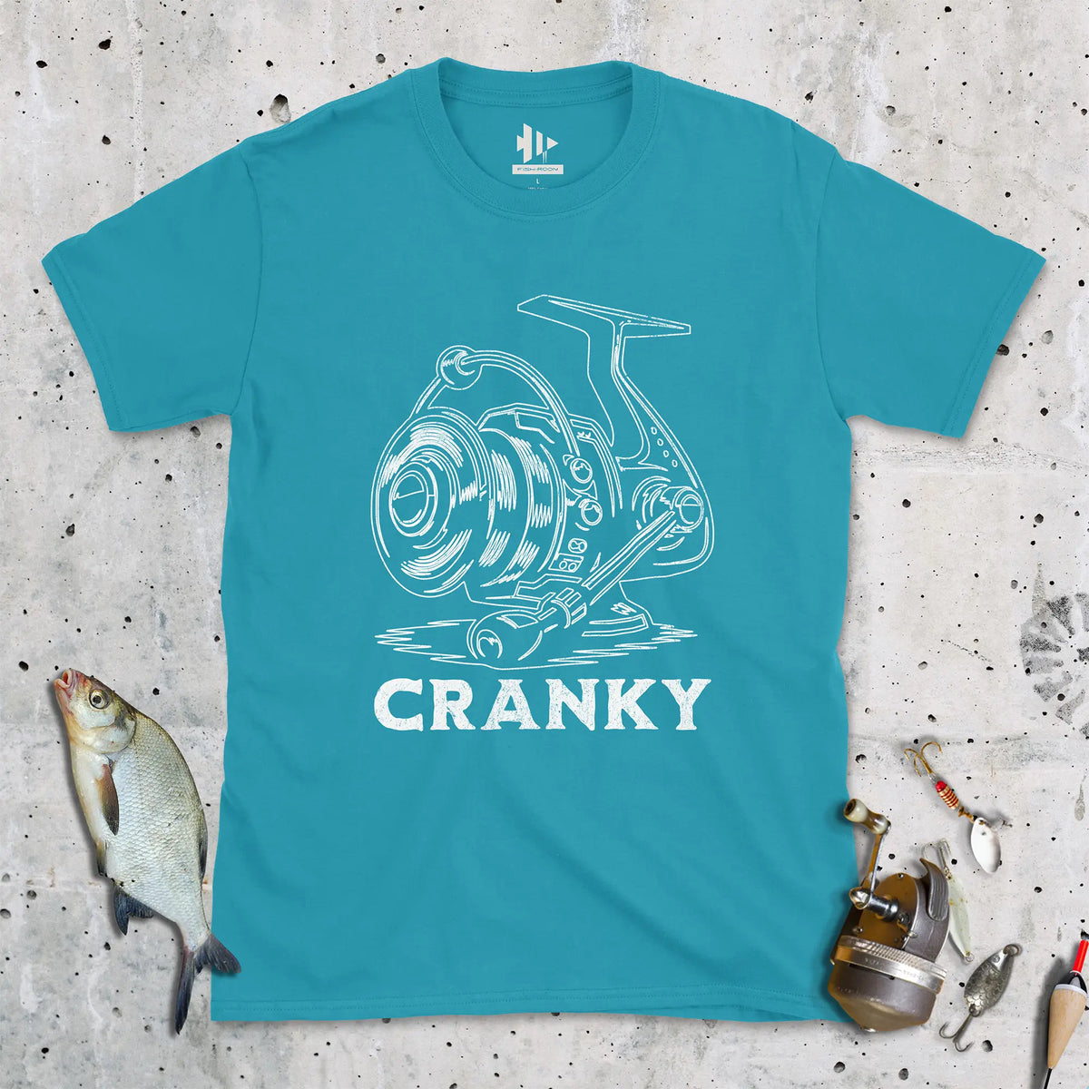 Tropical Blue, Cranky Tee – fish-room