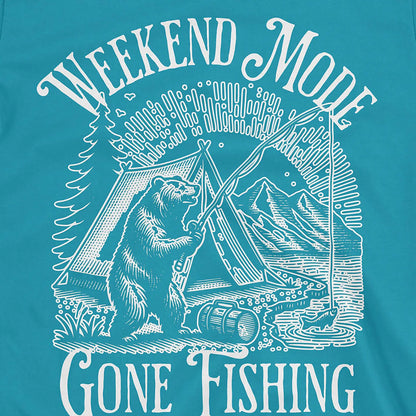 Tropical Blue, Weekend Mode: Gone Fishing Tee – fish-room