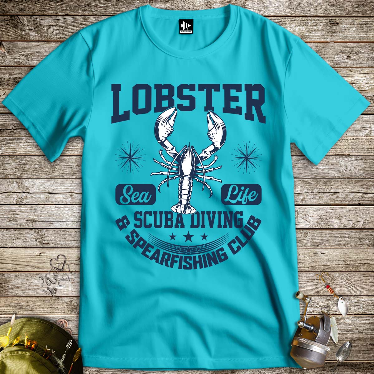 Lobster Sea Fishing Tee-funny fishing t shirt-FISH-ROOM LLC