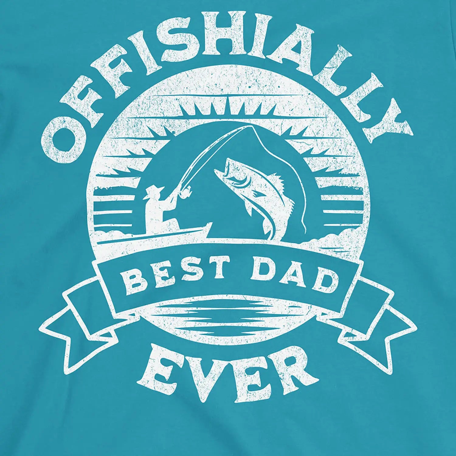 Tropical Blue, Offishially Best Dad Ever Tee – fish-room