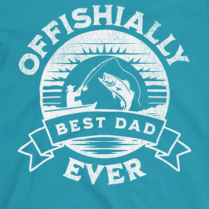 Tropical Blue, Offishially Best Dad Ever Tee – fish-room