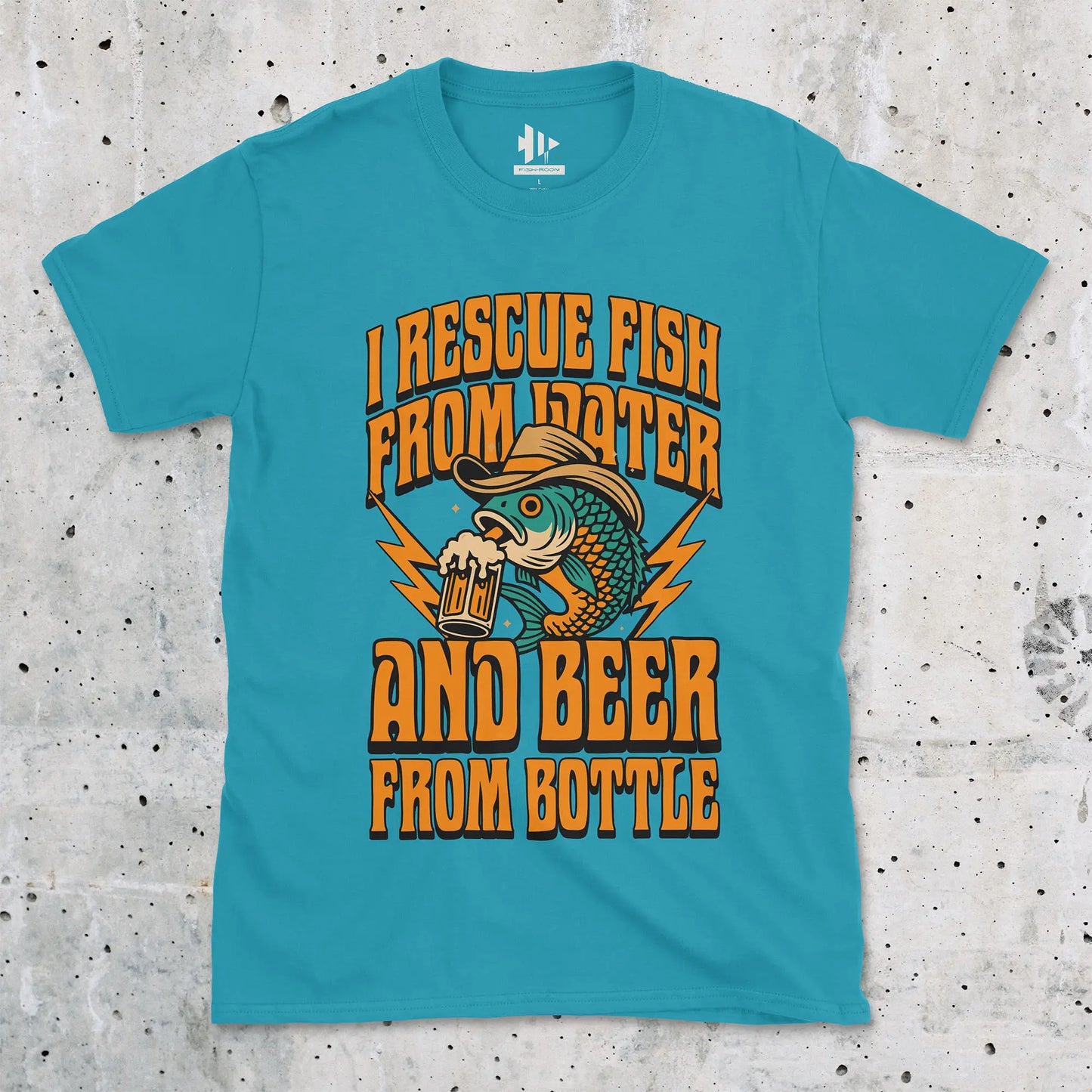 Beer & Bass – Classic Combo Tee Tropical Blue T-Shirt