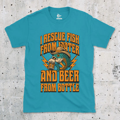 Beer & Bass – Classic Combo Tee Tropical Blue T-Shirt