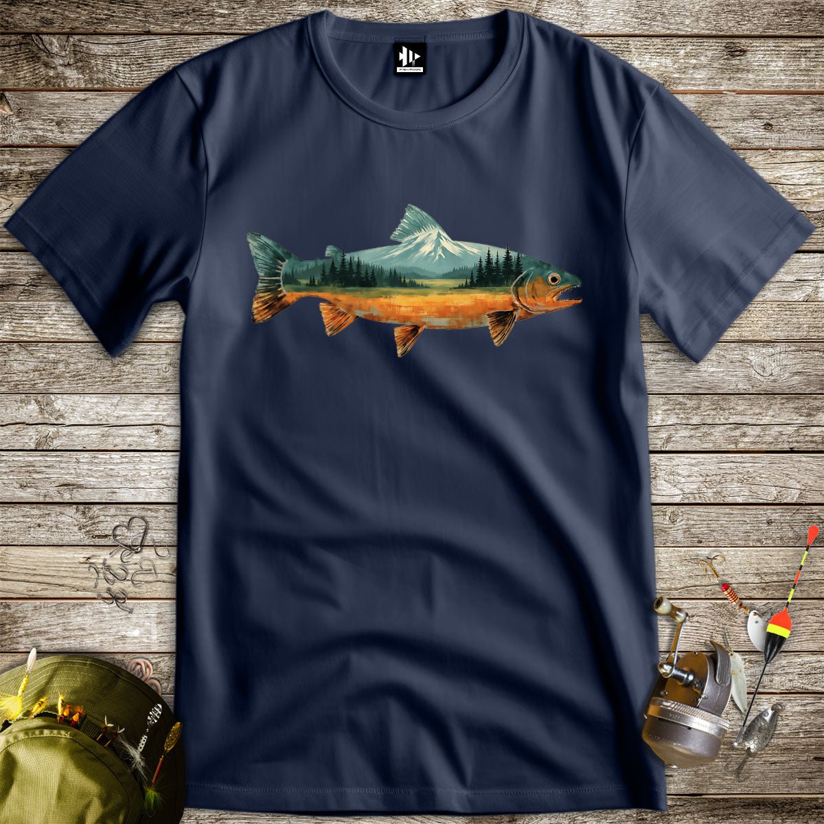 Troutscape Tee - FISH - ROOM LLC