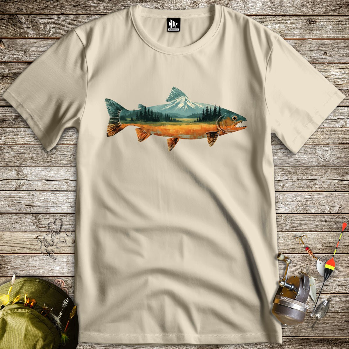 Troutscape Tee - FISH - ROOM LLC