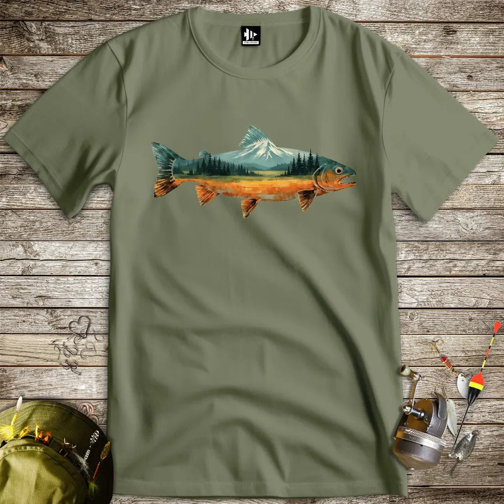 Troutscape Tee - FISH - ROOM LLC