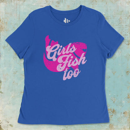 True Royal, Girls Fish Too Ladies’ Tee – fish-room