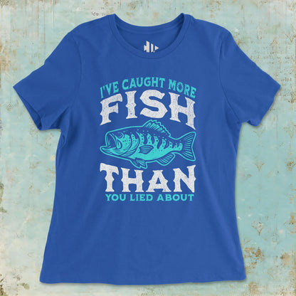 True Royal, I've Caught More Fish Ladies’ Tee – fish-room