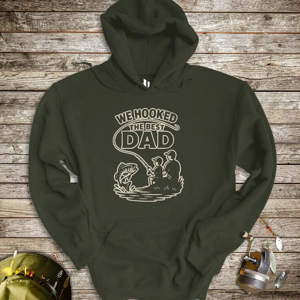 We Hooked the Best Dad Hoodie - FISH - ROOM LLC