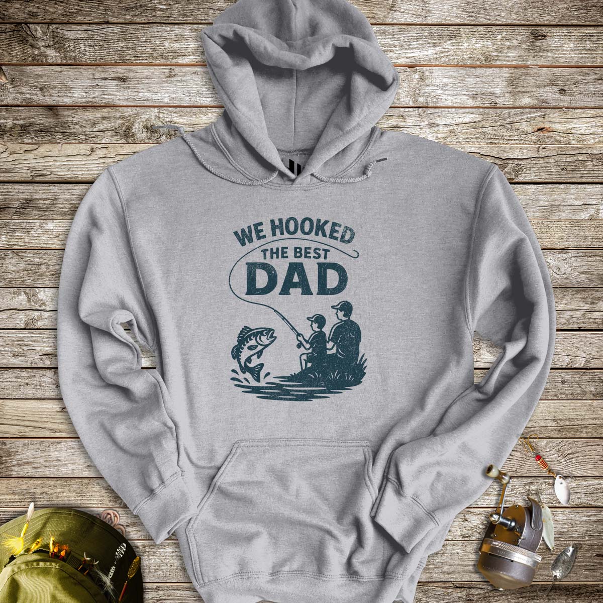 We Hooked the Best Dad Hoodie - FISH - ROOM LLC