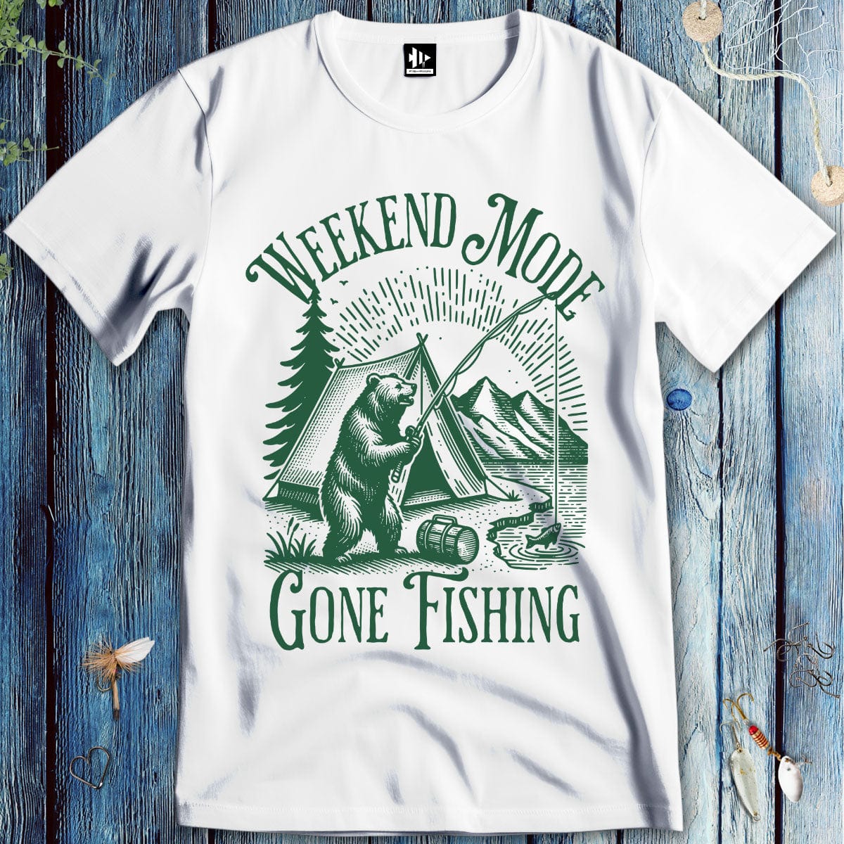 fish-room llc T-Shirt White / S Weekend Mode: Gone Fishing T-Shirt