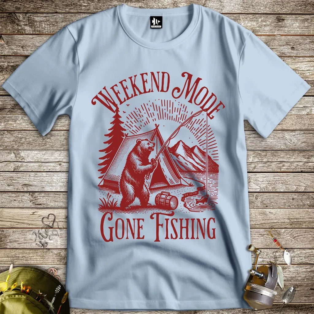Weekend Mode: Gone Fishing Tee - FISH - ROOM LLC
