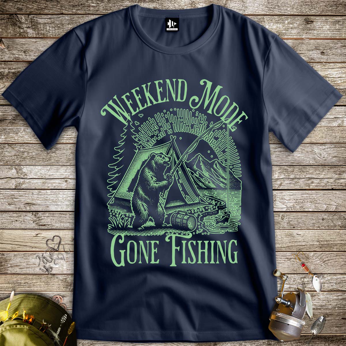 Weekend Mode: Gone Fishing Tee - FISH - ROOM LLC