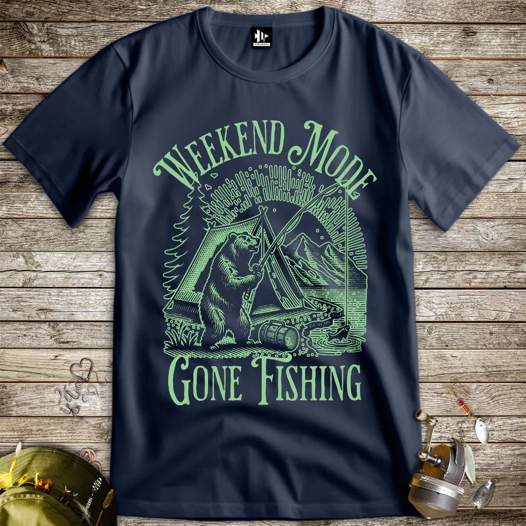 Weekend Mode: Gone Fishing Tee - FISH - ROOM LLC