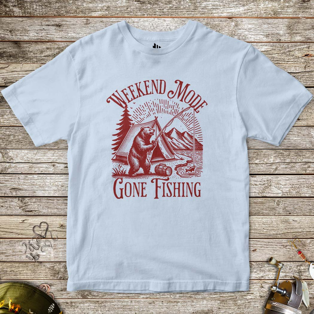 Weekend Mode: Gone Fishing Tee for Kids - FISH - ROOM LLC