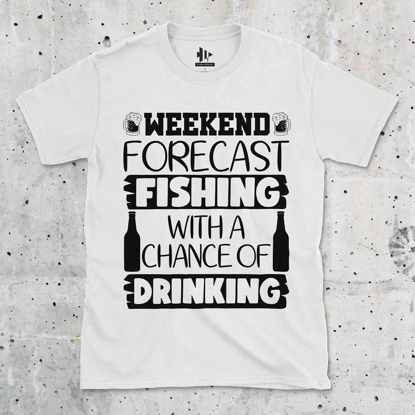 White, Weekend Forecast Tee – fish-room