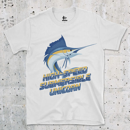 White, High-Speed Submersible Unicorn Tee – fish-room